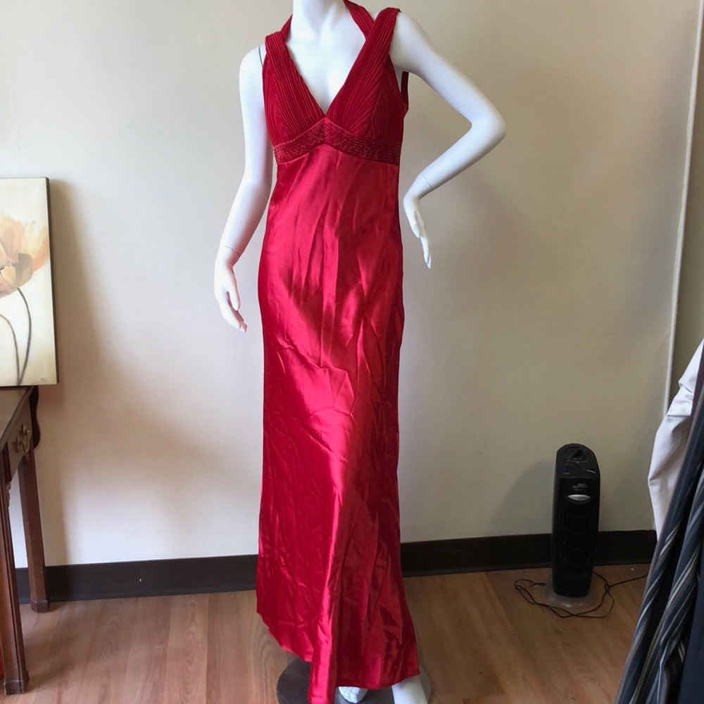 Red formal gown!